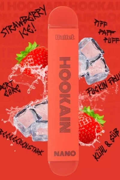 Hookain Nano X Einweg E-Shisha Strawberry Ice
