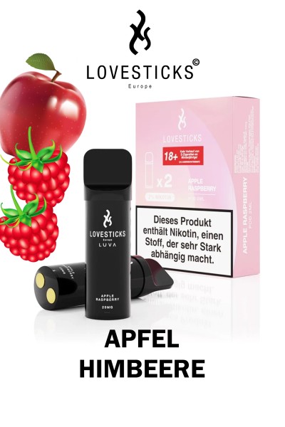 Lovesticks LUVA POD Duo Pack Apple Raspberry 20mg/ml