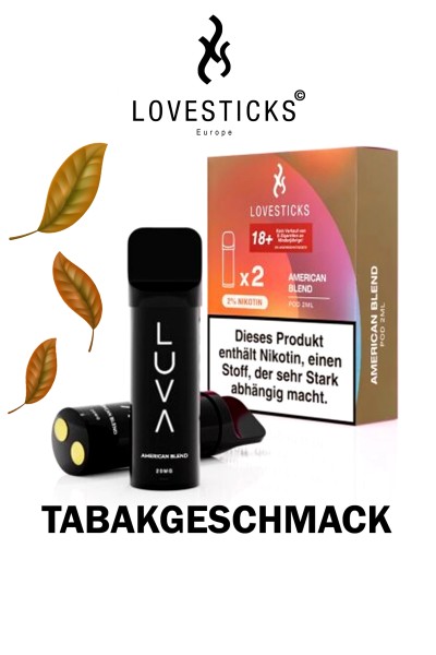 Lovesticks LUVA POD Duo Pack American Blend 20mg/ml