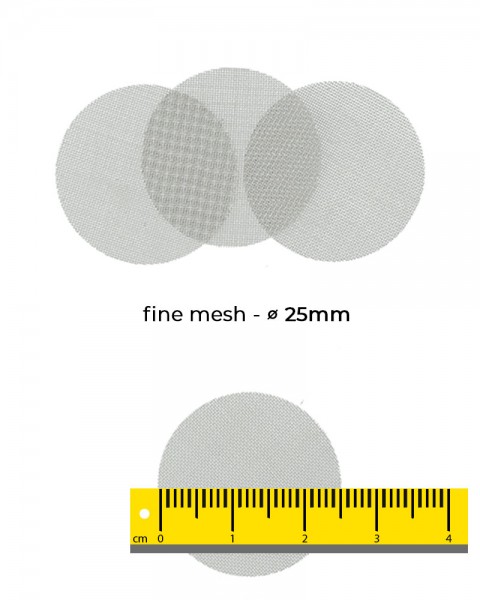 Aryva Fine Mesh Einlegesieb Ø=25mm - 100er-Pack