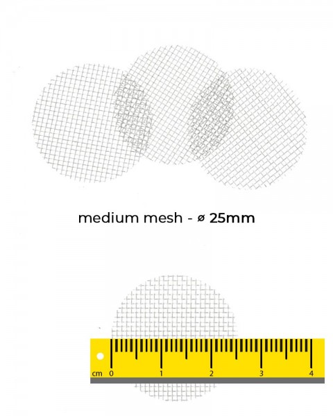 Aryva Medium Mesh Einlegesieb Ø=25mm - 100er-Pack
