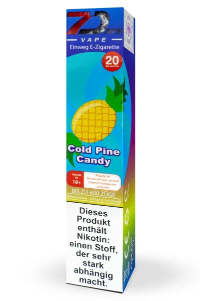 7Days Einweg E-Zigarette Cold Pine Candy 20mg/ml