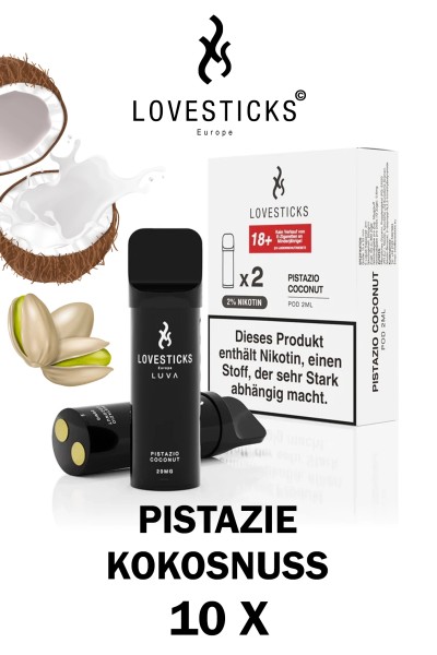 Lovesticks LUVA POD Duo Pack Pistazio Coconut 20mg/ml
